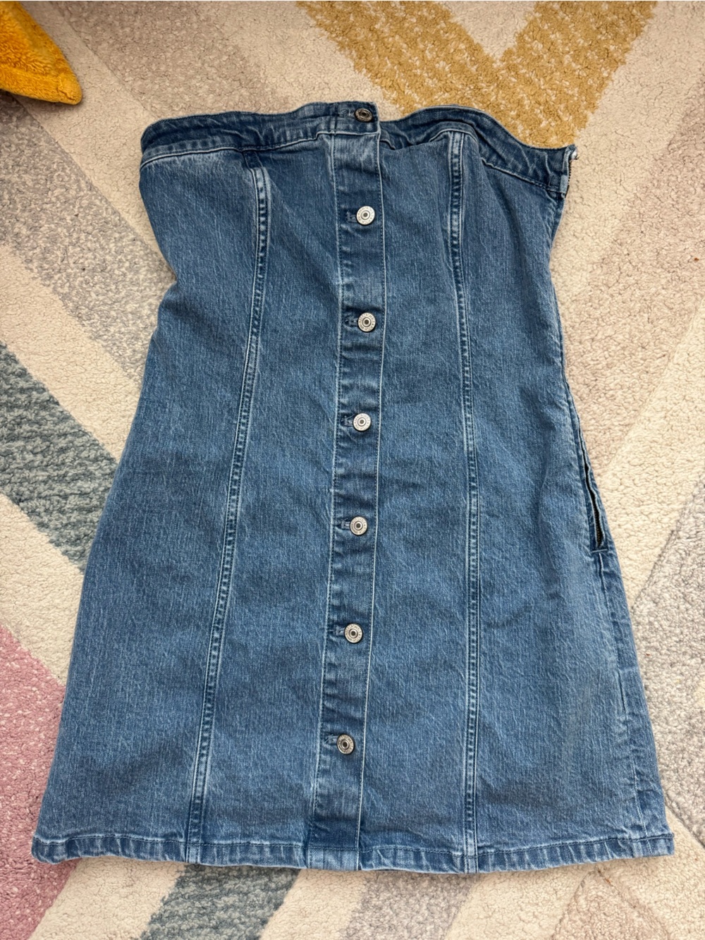 Abercrombie & Fitch Button-Front Denim dress - Blue